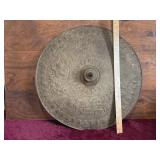 Antique Cast Iron Parade Shield