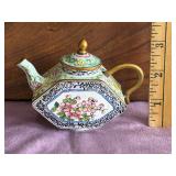 Miniature Enamel on Copper Teapot