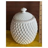 Belleek Porcelain Diamond Pineapple Biscuit Jar