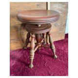 Antique Swivel Piano Stool