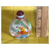 Chinese Hand Painted Porcelain Snuff Bottle