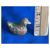 Chinese Cloisonnï¿½ Enamel Duck