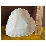 Belleek Porcelain Heart Shaped Trinket Dish