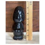 Vintage Myan/Aztec Black Obsidian Figure