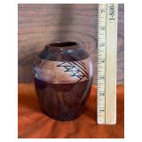 Sioux Pottery Vase Signed