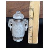 Chinese Hand Carved Rock Crystal Snuff Bottle