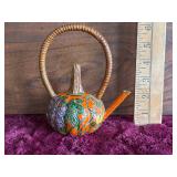 Chinese Cloisonnï¿½ Pumpkin Mini Teapot