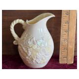 Belleek Porcelain Ivy Yellow Creamer