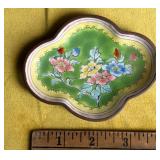 Chinese Enamel on Copper Pin Tray