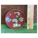 Chinese Cloisonne Enamel and Brass Dish/Ring Tray
