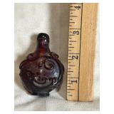 Chinese Peking Glass Overlay Snuff Bottle