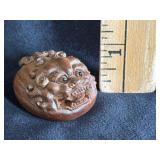 Hand Carved Wooden Foo Dog