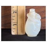 Chinese Hand Carved Nephrite Jade Snuff Bottle
