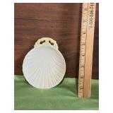 Belleek Porcelain Yellow Shell Butter Plate