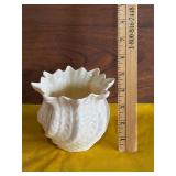Belleek Neptune Swirl Shell Flower Pot