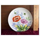 Japanese Porcelain Purple Poppy Plate
