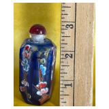 Chinese 6 Sided Glass Snuff Bottle