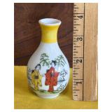Japanese Hand Painted Geisha Girl Vase