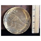 Signed Wendell August Forge Solid Bronze Plate