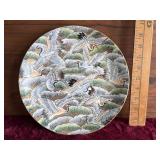 East Asian Thousand Cranes Porcelain Plate