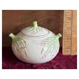 Belleek Porcelain Historical Grasses Sugar Bowl