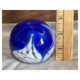 Peacock Glass Works Paperweight
