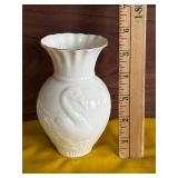 Belleek Swan Vase