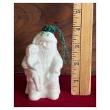 Belleek Santa with Child Porcelain Bell