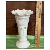 Belleek Porcelain Shamrock Vase