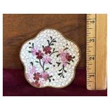 Chinese Cloisonne Enamel and Brass Dish/Ring Tray