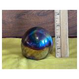 Welch Iridescent Art Glass Paperweight