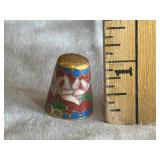 Chinese Cloisonnï¿½ Enamel Thimble