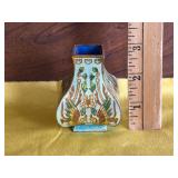 Chinese Square Cloisonnï¿½ Enamel Vase