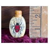 Chinese Carved Bone Snuff Bottle