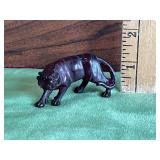 Faux Cinnabar Red Resin Tiger