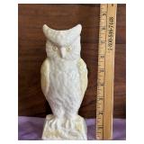 Belleek Porcelain Owl Vase