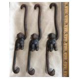 Cast Iron Monkey Hanger Hooks