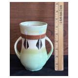 Japanese Double Handled Ceramic Vase