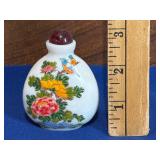 Chinese Hand Painted Glass Snuff Bottle