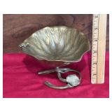Art Nouveau Solid Brass Lily Pad Bowl