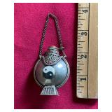 Tibetan Metal Yin/Yang Snuff Bottle