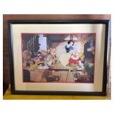 1994 Disney Lithograph ï¿½Snow White & the 7 Dwarfsï¿½