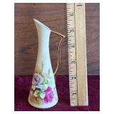 Lefton Hand Painted Mini Pitcher Bud Vase