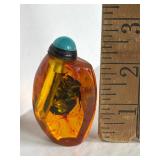 Scarab Beetle Resin Snuff Bottle