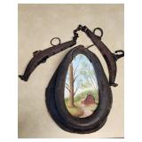 Antique Leather Horse Collar Repurposed Wall Art