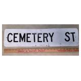 Vintage Metal Street Sign