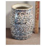 Vintage Spongeware Cookie Jar/Crock