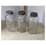Vintage 1/2 Gallon Canning Jars With Lids