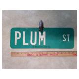 Vintage Metal Street Sign