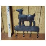 Metal Goat Wall Mount with Hooks
